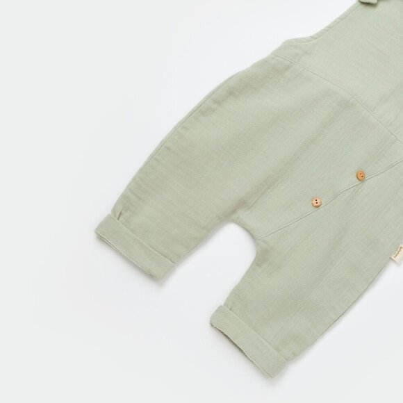 100% Organic Cotton Salopet Romper - Picture 5 of 8